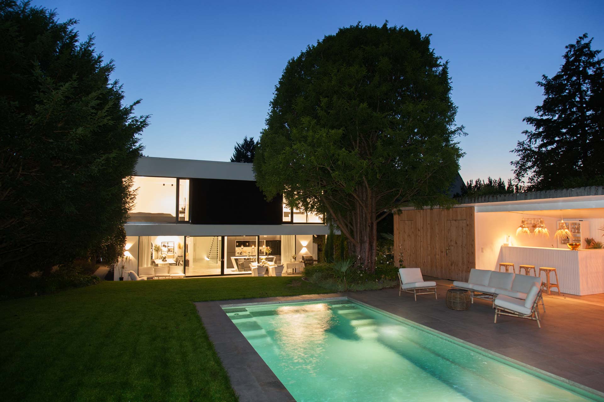 Rohbau für Exclusive Villa mit Pool
